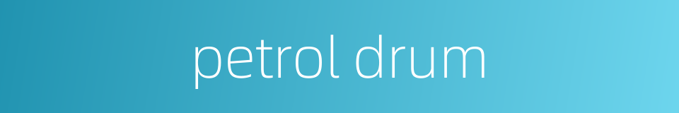petrol drum的同义词