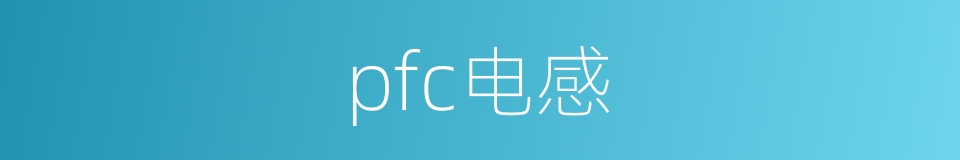 pfc电感的同义词