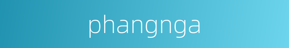 phangnga的同义词