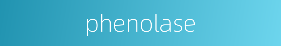 phenolase的同义词