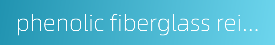 phenolic fiberglass reinforced plastics的同义词