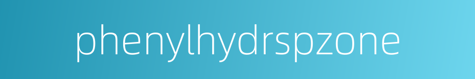 phenylhydrspzone的同义词