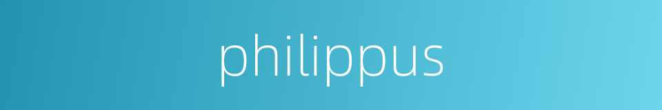 philippus的同义词