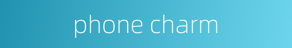 phone charm的同义词