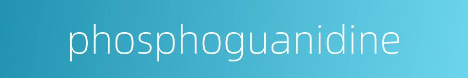 phosphoguanidine的同义词