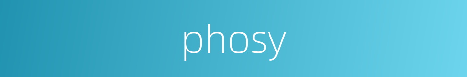 phosy的同义词