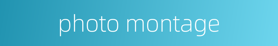 photo montage的同义词