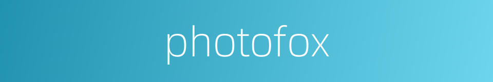 photofox的同义词