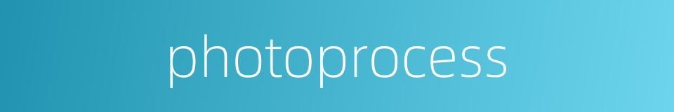 photoprocess的同义词
