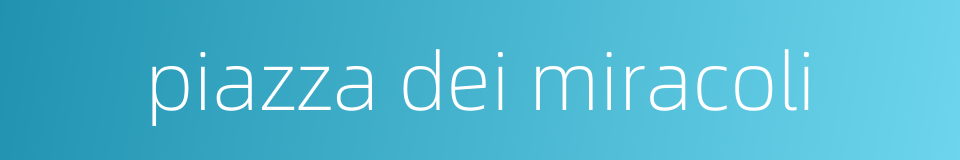 piazza dei miracoli的同义词