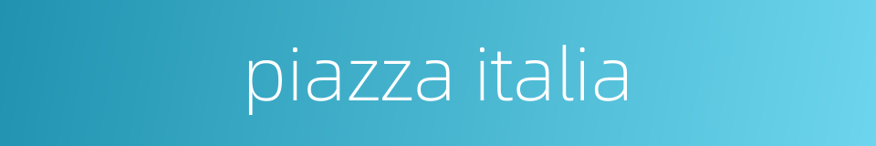 piazza italia的同义词