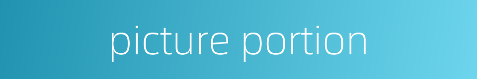 picture portion的同义词
