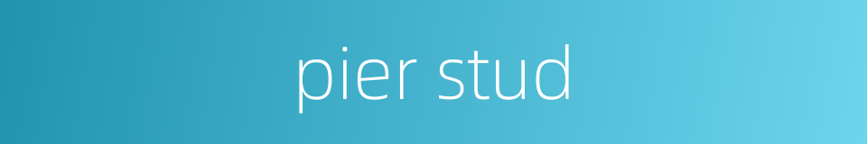 pier stud的同义词