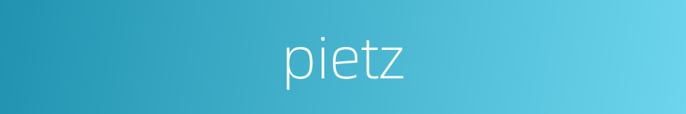 pietz的同义词