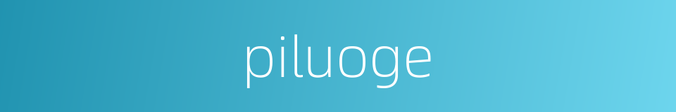 piluoge的同义词