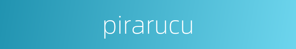 pirarucu的同义词