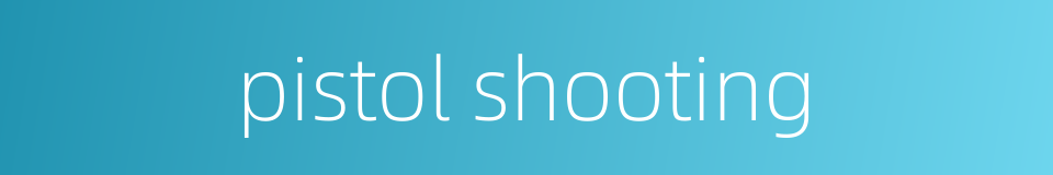 pistol shooting的同义词