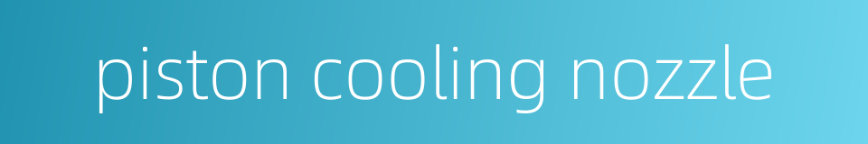piston cooling nozzle的同义词