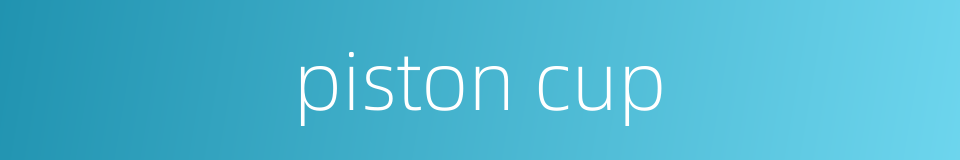 piston cup的同义词