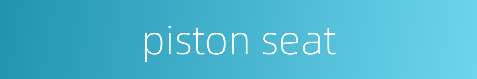 piston seat的同义词