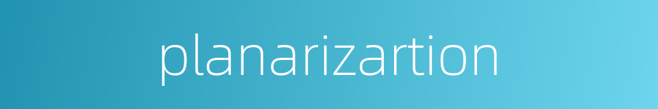 planarizartion的同义词