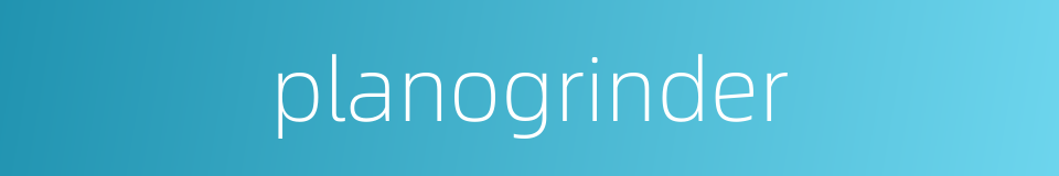 planogrinder的同义词