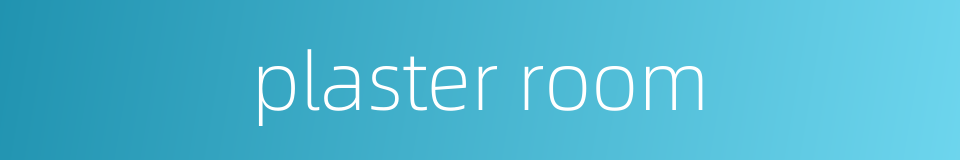 plaster room的同义词