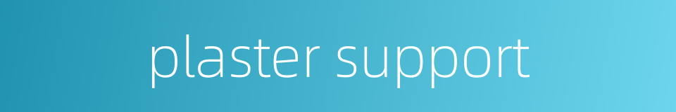 plaster support的同义词