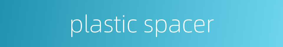 plastic spacer的同义词