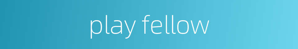 play fellow的同义词