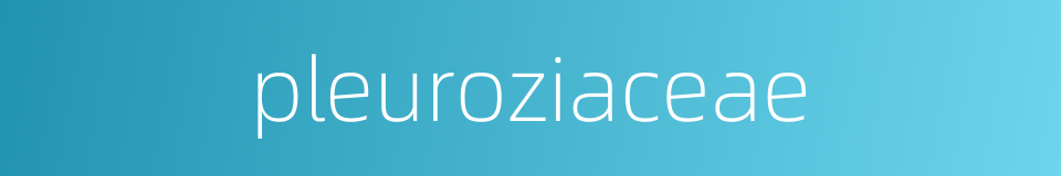 pleuroziaceae的同义词