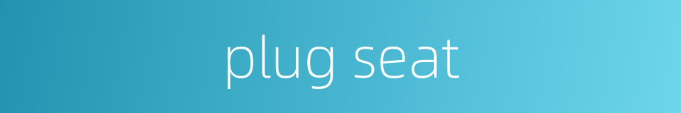 plug seat的同义词