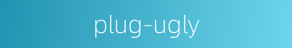plug-ugly的同义词