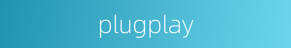 plugplay的同义词