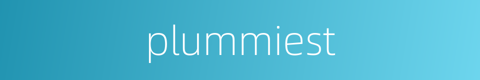 plummiest的同义词