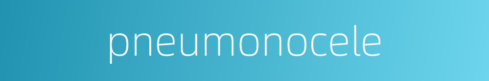 pneumonocele的同义词