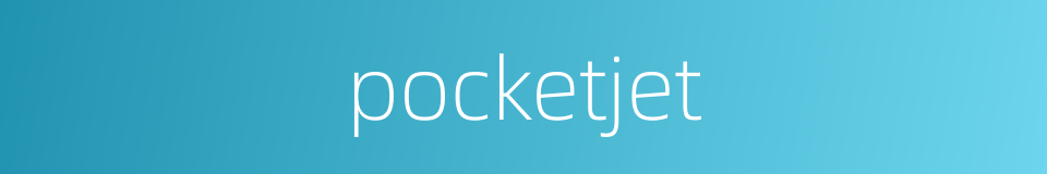 pocketjet的同义词