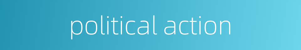 political action的同义词