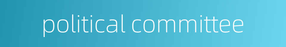 political committee的同义词