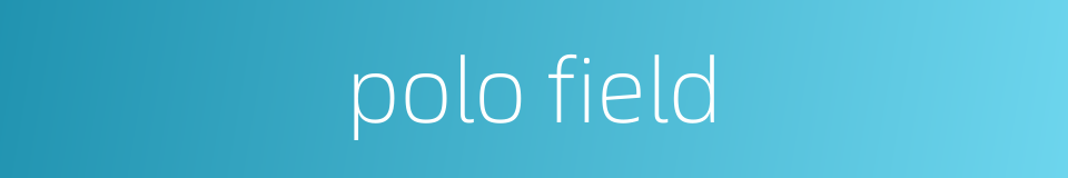 polo field的同义词