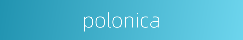 polonica的同义词