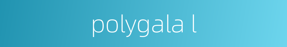 polygala l的同义词