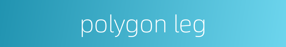 polygon leg的同义词