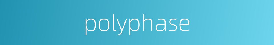 polyphase的同义词