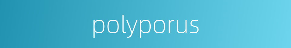 polyporus的同义词