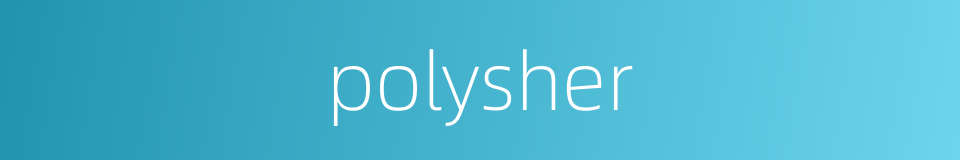 polysher的同义词