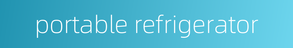 portable refrigerator的同义词