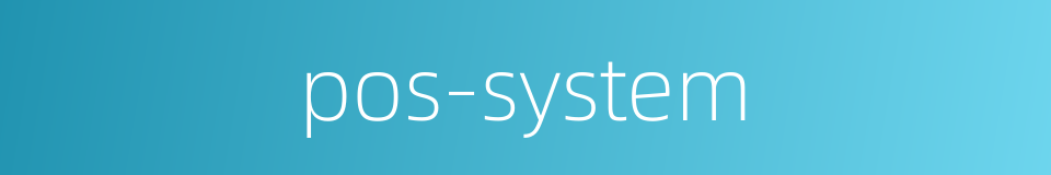 pos-system的同义词