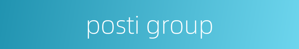 posti group的同义词