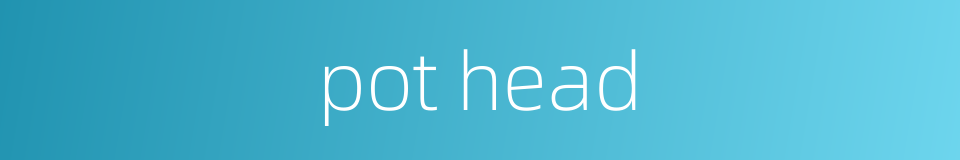 pot head的同义词